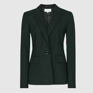 REISS wool blend green blazer
